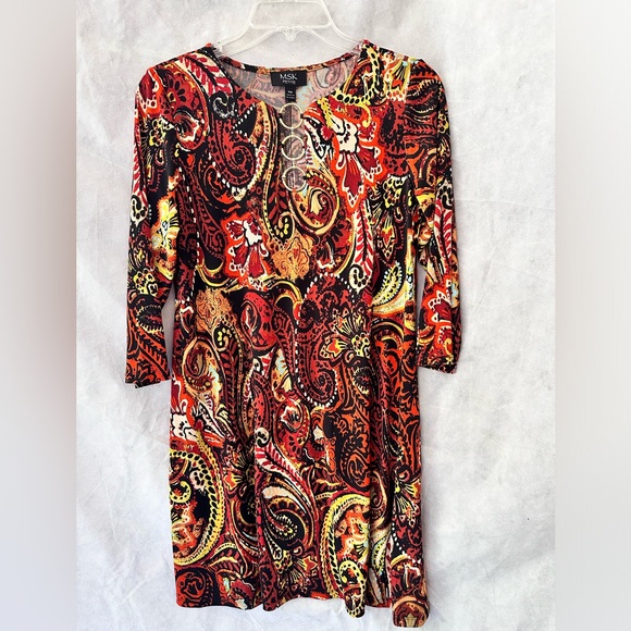 MSK Petite Paisley Dress - Picture 1 of 7